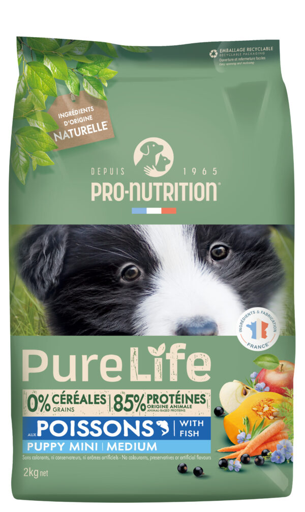 Pure Life Puppy Mini/Medium with Fish 2 Kg y 12 Kg