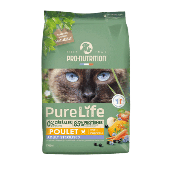 Pure Life Adult Sterilised with Chicken 2 Kg y 8 Kg